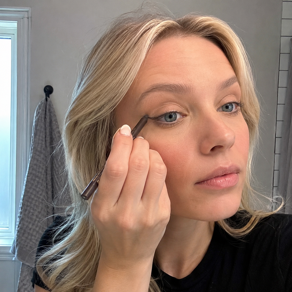 Australian Beauty community member using the Waterproof Glitter Gel Eyeliner