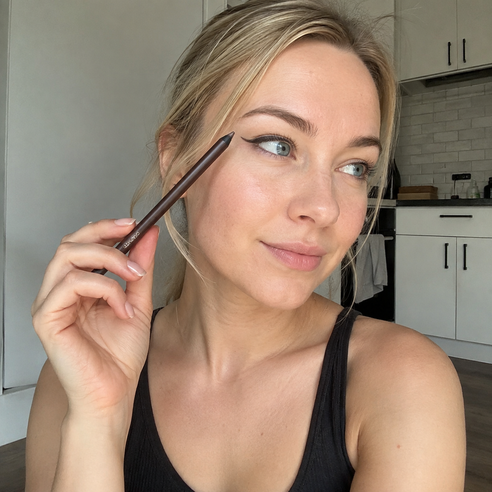 Australian Beauty community member using the Waterproof Glitter Gel Eyeliner
