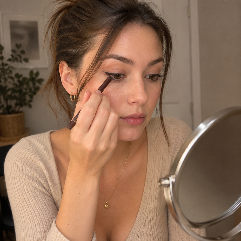 Australian Beauty community member using the Waterproof Glitter Gel Eyeliner