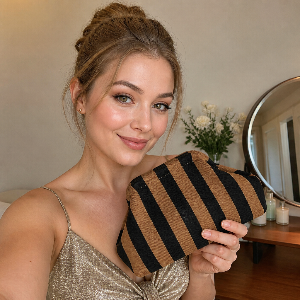 Stylish Knitted Makeup Bag