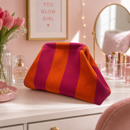 Stylish Knitted Makeup Bag