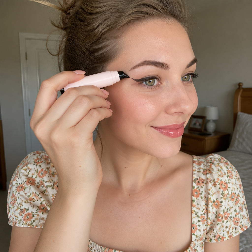 Waterproof Double-Ended Winged Eyeliner Stamp for Perfect Symmetry