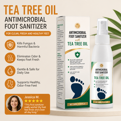 Tea Tree Oil Antimicrobial Foot Sanitiser – Fungus & Odor Control