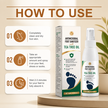 Tea Tree Oil Antimicrobial Foot Sanitiser – Fungus & Odor Control