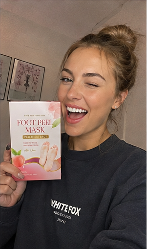 Customer with soft soles after using Foot Peel Mask
