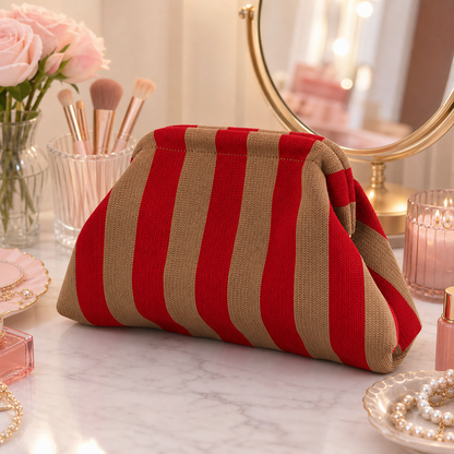 Stylish Knitted Makeup Bag
