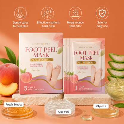 Exfoliating & Moisturizing Foot Peel Mask – Removes Dead Skin & Calluses