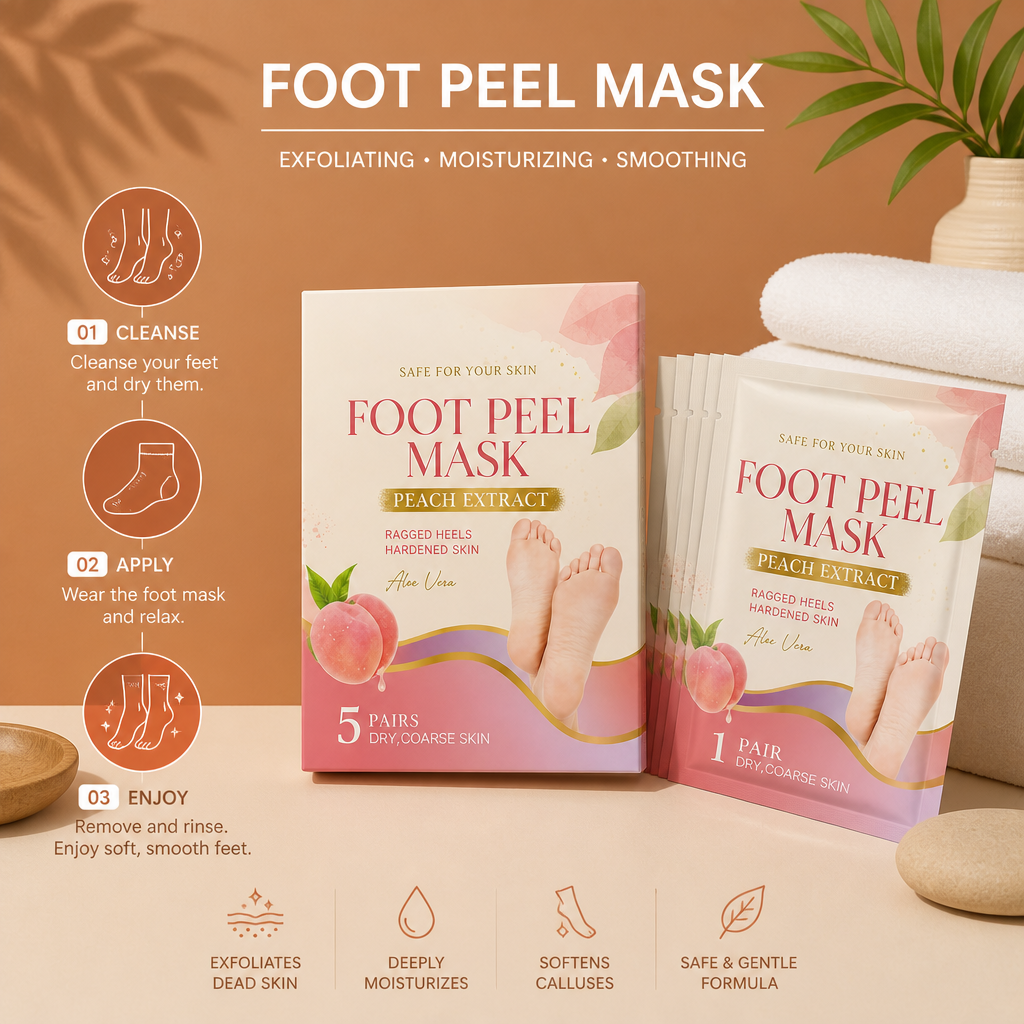 Exfoliating & Moisturizing Foot Peel Mask – Removes Dead Skin & Calluses